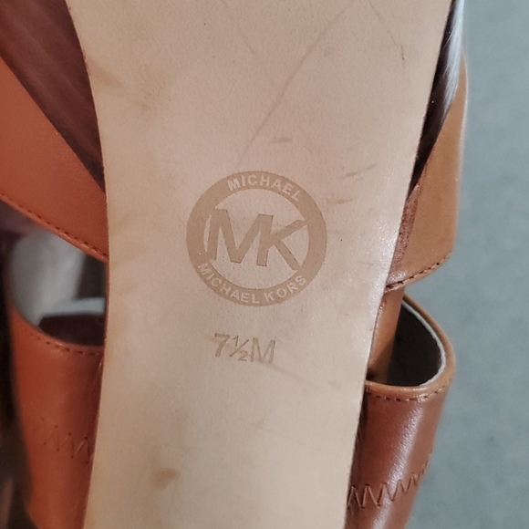 MK Strappy Platform Heels Size 7.5 - Picture 5 of 6